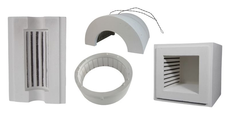 Фиберкерамические канальные нагреватели